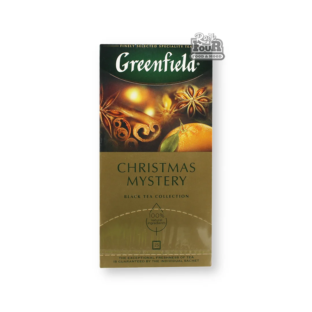 Black tea"Greenfield Christmas Mystery" baikhovy with orange and lemon flavor 25pcs